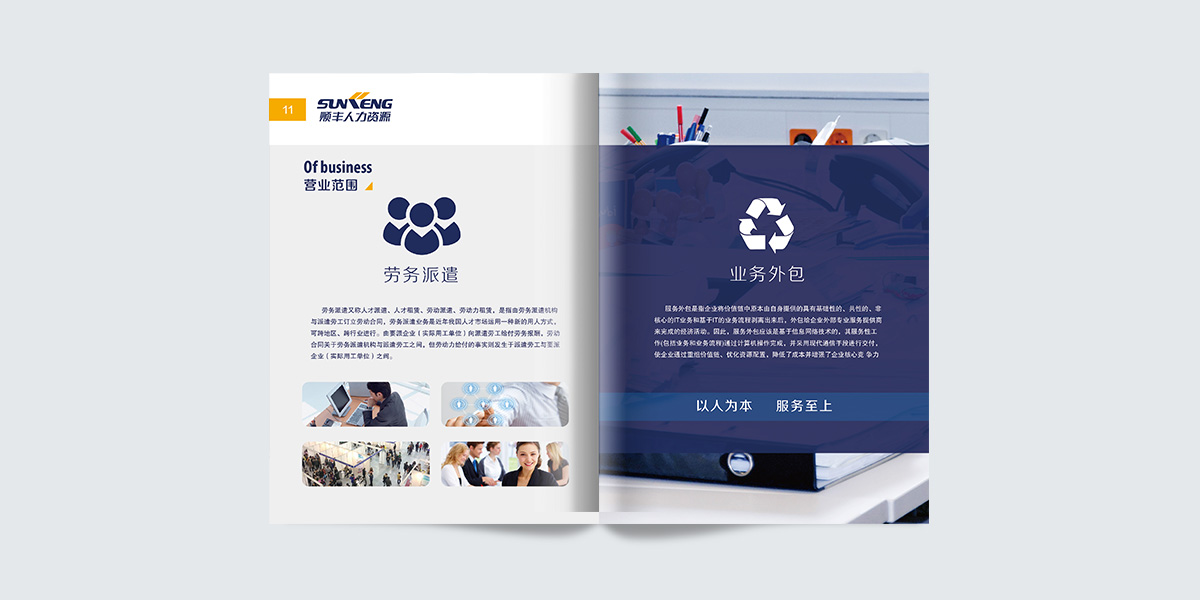 人力資源企業宣傳冊